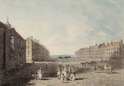 Queen Square, London by Edward Dayes